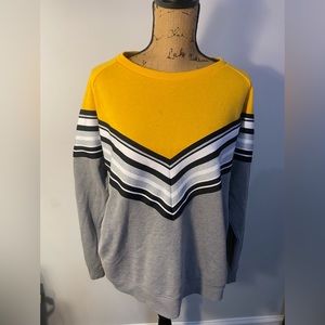 Victoria's Secret Pink Sweatshirt Multicolor Oversized Large